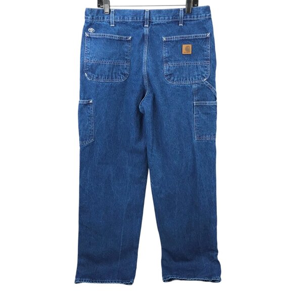 Carhartt Loose Original Fit Utility Jeans Mens 36 x 31.5 Dungarees B13 - DST - Picture 2 of 15